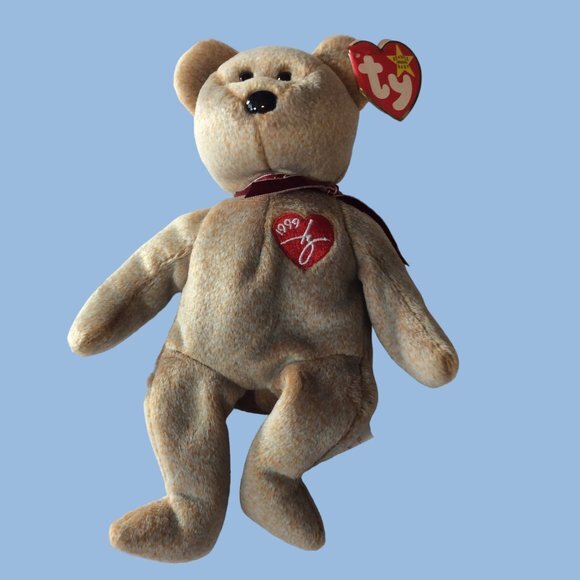 1999 Signature Bear Ty Beanie Baby VINTAGE RETIRED NWT - Picture 1 of 4